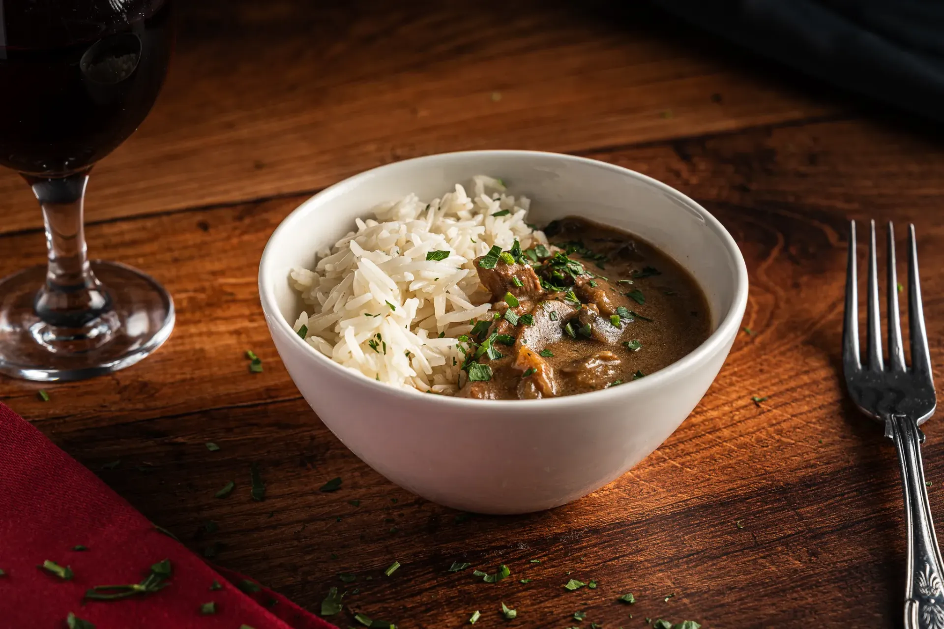[MCBV009] Beef stroganoff with rice